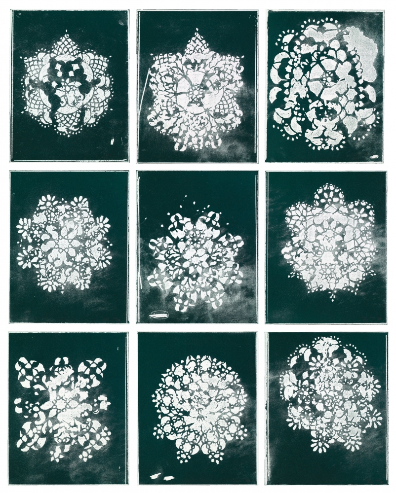 Pollen, 2011
Suite of 9 relief prints with embossment on Twinrocker handmade paper, handcut
Each print 18 x 14 inches
Edition of 20