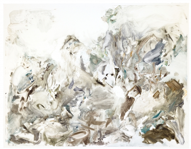 Untitled, 2007
Monotype in oil on Lanaquarelle
36 1/2 x 47 inches