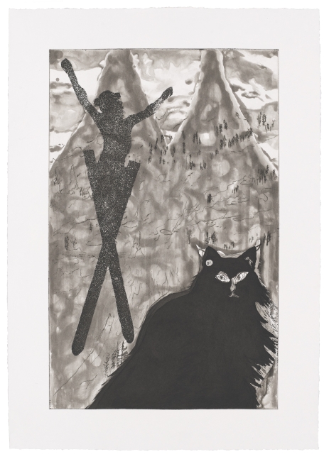 Peter Doig, Untitled Matterhorn & Cat