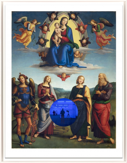 Gazing Ball (Perugino Madonna and Child with Four Saints), 2017
Archival pigment print on Innova rag paper, glass
43 3/4 x 33 15/16 inches
Edition of 20